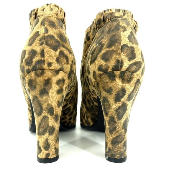 Sam and Libby 10 Leopard Animal Print Vegan Bootie - Picture 4 of 10